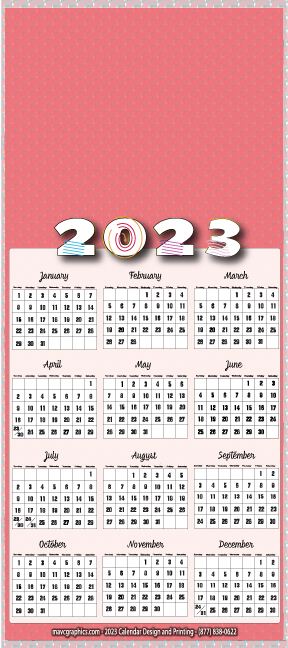 sample magnet calendar