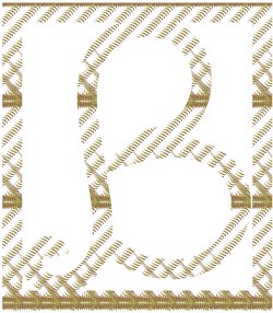 B lettermark with frame