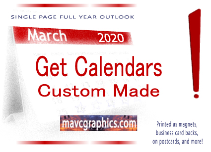 custom made calendar